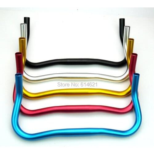 High quality OEM factory outlet road bike aluminum alloy handlebar 25.4mm fixed gear cycle track bike bull horn handle bar parts