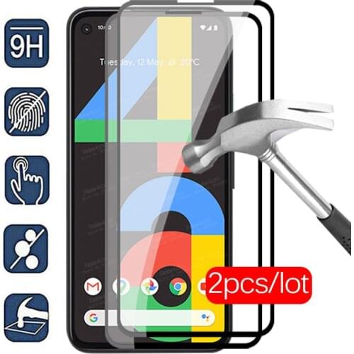 2pcs Full cover protective Glass For Google Pixel 4a 2020 Pixel4a 4 a 5.81" screen protector tempered glass safety phone 9H Film