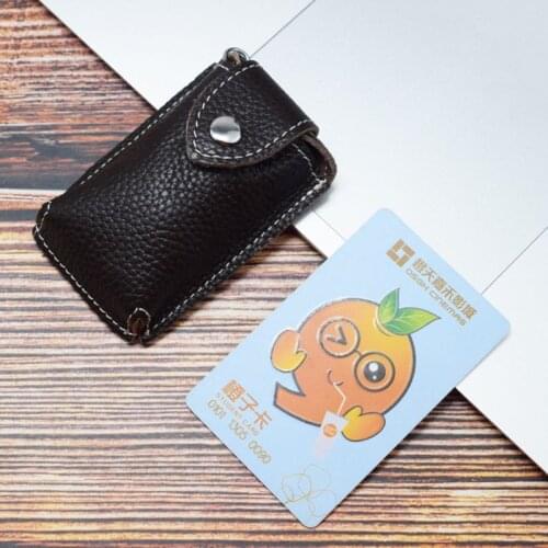 Women Men Leather Car Keychain Card Holder Wallet Case Key Organizer Bag keyring