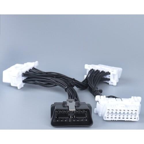 For Toyota obd2 wiring harness 1 to 3 conversion line multiple OBD test tool