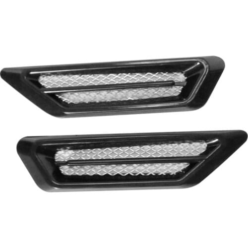 ABS Car Side Wing Air Flow Fender Grill Outlet Intake Vent Cover Shark Simulation Exhaust Sticker Side Air Outlet Hood Decor