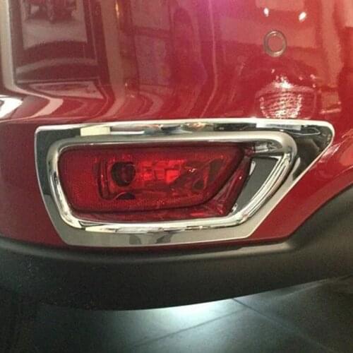 ABS Chrome Car Rear Fog Light Foglight Lamp Cover Trim sticker fit for dodge journey fiat freemont 2013-2016 accessories