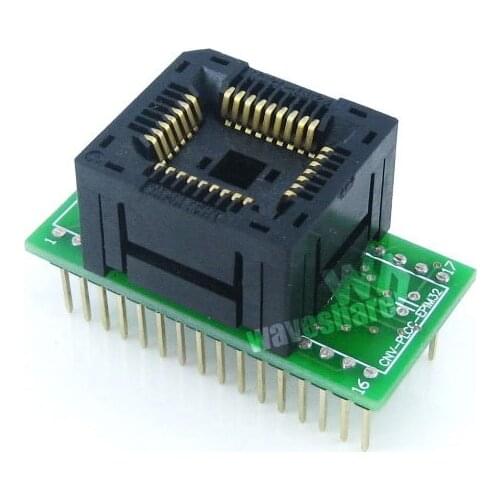 PLCC32 TO DIP32 (A) Programmer Adapter Yamaichi IC Programmer Adapter for PLCC32 package 1.27mm Pitch