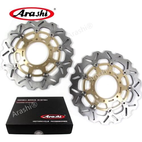 Arashi 2PCS CNC Floating Front Brake Discs Brake Rotors For SUZUKI GSX R GSXR1000 2009 - 2016 GSX1000R GSX-R1000 2014 2015 2016