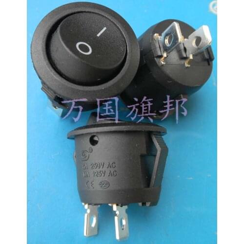 Free Delivery. The ship round round switch 6 a 250 v 20 mm diameter black 2 feet