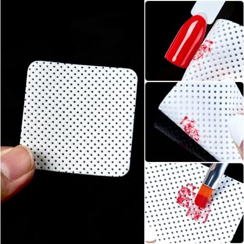 Lint-Free Nail Polish Remover Cotton Wipes UV Gel Tips Remover Cleaner Paper Pad Nails Polish Art Cleaning Manicure Tools