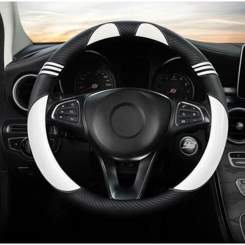 Car Steering Wheel Cover Cute Set Fashion Handlebar Cover 37/38 CM kawaii Car Accessories Pink Interior For Women Girls
