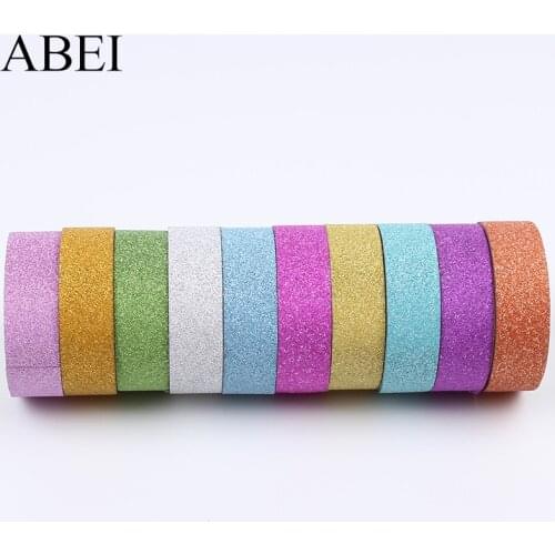 1.5cm 3yards/roll mix 10 rolls Color Tape DIY Decorative Adhesive Tape Handmade Scrapbooking Sticker Cards Making Label Decors