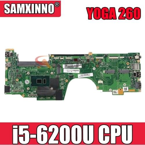 Laptop motherboard For LENOVO Thinkpad YOGA 260 LA-C581P SR2EY i5-6200U Mainboard 01AY879 LA-C581P