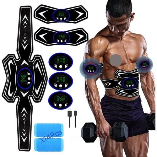 EMS Pulse fitness meter charging fitness muscle abdominal band massage