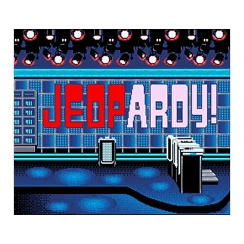 Jeopardy NTSC Version 16 Bit 46 Pin Big Gray Game Card For USA Game Players