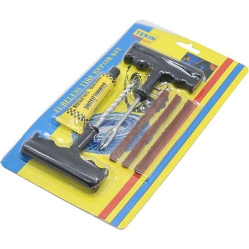 Car Tire Repair Tool Tire Repair Kit Studding Tool Set Auto Bike Tubeless Tire Tyre Puncture Plug Garage Car Accessories