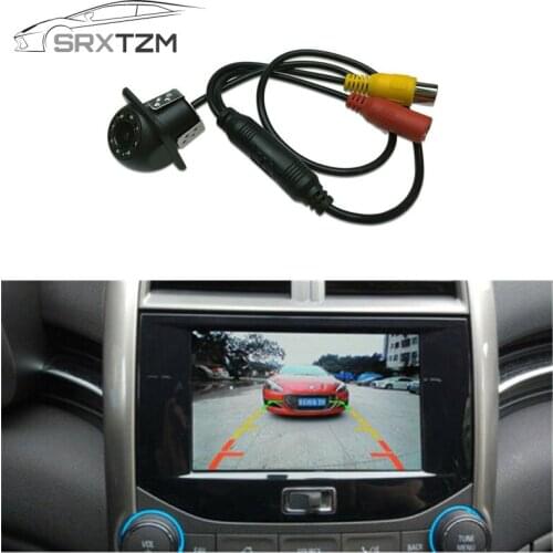 SRXTZM Car Rear View Camera Auto Reversing Parking Monitor 8 LED Night Vision CCD Infrared Waterproof HD Video