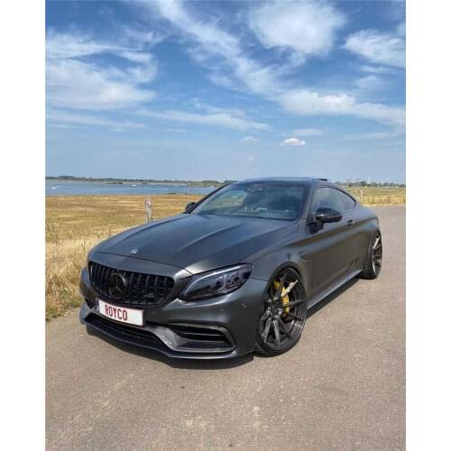 Suit For Benz W205 C63 Amg Refitting Surround Carbon Fiber Middle Wind Knife Lip Front Spoiler