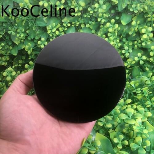 Natural Crystal Quartz Black Obsidian Disk Cylinder Energy Reiki Stone Room Home Office Aquarium Decoration Accessories Gemstone