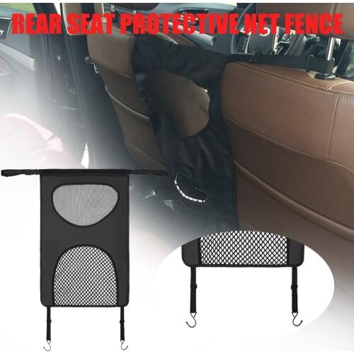 Nylon fabric Oganizer Car Pet Net Barrier Auto Lightweight Safety Mesh black Backseat Barrier Universal For Car SUV Truck