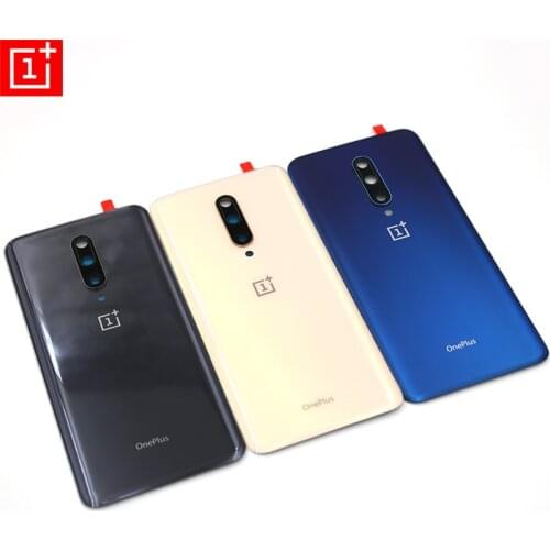 New Original 6.7 Inch For Oneplus 1+ 7 Pro 7pro GM1910 GM1911 GM1913 Back Battery Cover Door Housing Case Rear Glass Parts &Logo