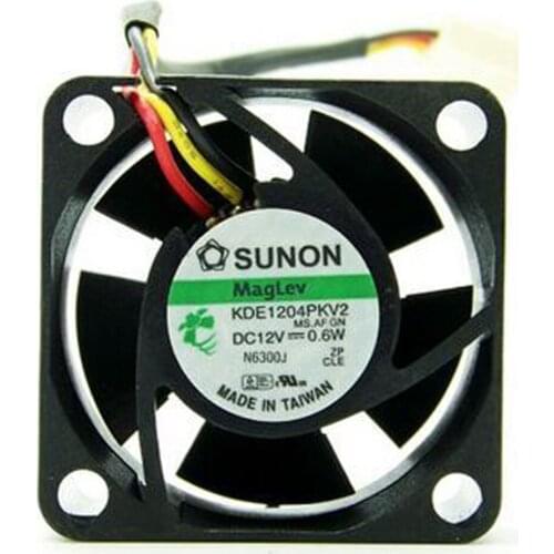 Genuine KDE1204PKV2 4cm 40x40x20mm DC 12V 0.6W 3-wires cooling fan