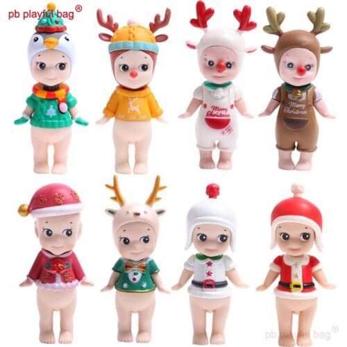 PB Playful Bag Cute Angel Doll Mini Body Christmas Elk Party Cartoon Cake Decoration is the Best Gift for Friends HG142