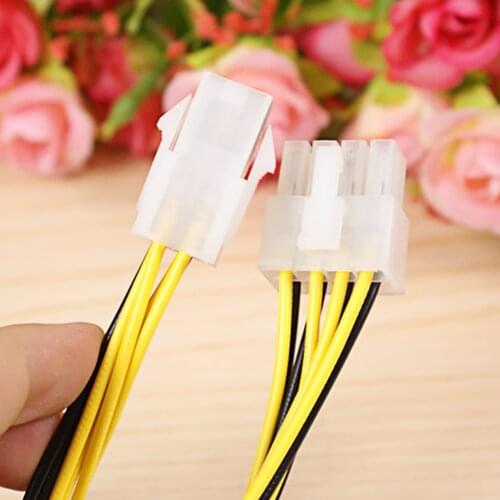 Professional ATX Office Supplies CPU Converter Extension Home Replacement Motherboard Power Cable 4pin Male To 8pin Female Lead