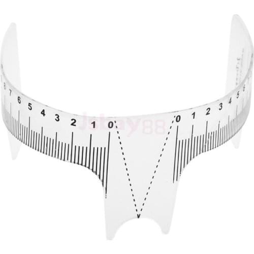 2pcs Professional Eyebrow Grooming Stencil Shaping Ruler Measure Makeup Tool