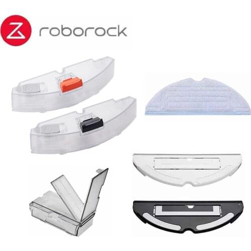 Roborock S7 S70 S75 S7Plus Robot Vacuum Cleaner Original Accessories Water Tank Tray Mop Cloths Dust Box Spare Parts
