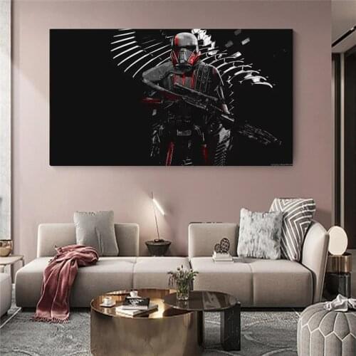 Marvel Avengers Anime Canvas Painting Star Wars Jedi Knight Posters and Prints Wall Art Pictures for Teen Living Room Home Decor