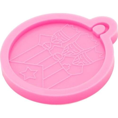 Super Glossy Puerto Three Men Wise Man Style Epoxy Resin Mold Keychain Pendant Silicone Mould DIY Crafts Jewelry