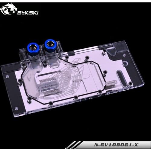 Bykski Full Cover Water Block For GIGABYTE GTX 1080 1070 1060 Gaming 6G GPU Cooler 12v 4pin 5v 3pin Header AURA ,N-GV1080G1-X