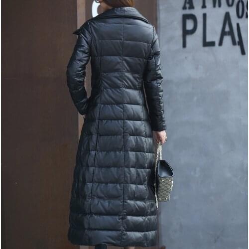 Real Leather Jacket 100% Genuine Sheepskin Coat 2020 Winter Jacket Women Korean Down Jacket Long Coats Chaqueta Mujer MY