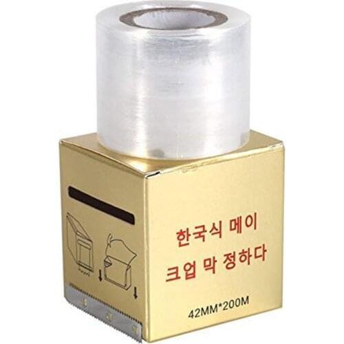 Tattoo Preservative Film, 2 Box/Set Semipermanent Permanent Clear Plastic Disposable Eyebrow Makeup Supplies Wrap Cover Tape