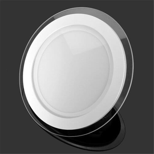 20pcs 12W 3 Color Change Glass Panel Light AC85-265V Driver Included Round Shape Ceiling Downlight Indoor Lamp