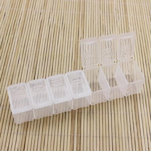 7 Days Pill Case Medicine Storage Tablet 7 Solt Medicine Organizer Pill Case Splitters Storage Dispenser Weekly