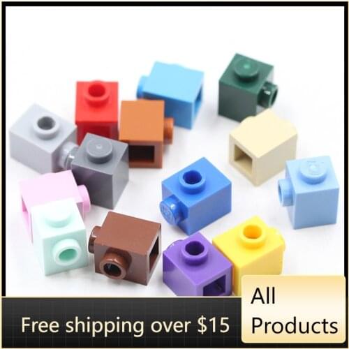 10PCS Assembles Particles 87087 1x1 Single Side Building Blocks Bricks Kit Part High-Tech Education Toy For Children Gift