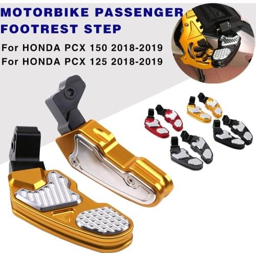 For HONDA PCX 125 150 2018 2019 Pcx-125 Pcx-150 Pcx125 Pcx150 Footrest Pedal Scooter Rear Passenger Footboard Steps Foot Plate