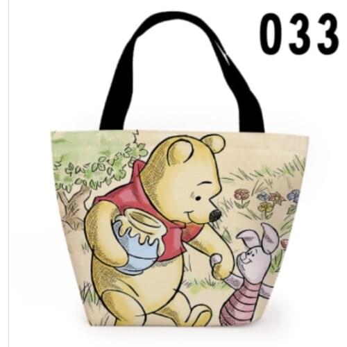 Disney winnie pooh Eeyore Anime Figures Cartoon Product Cosplay Accessories Customized Lunch Bag Warm Storage Gifts Unisex