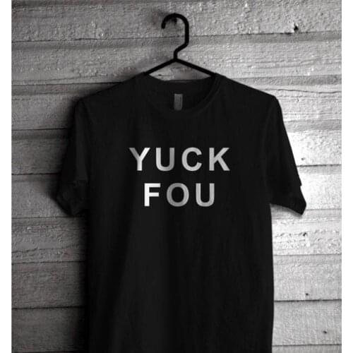 Kuakuayu HJN YUCK FOU T-Shirt Summer Short Sleeves Printed Tee