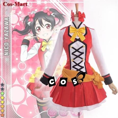 Hot Anime LoveLive Yazawa Nico Cosplay Costume SUNNY DAY SONG SJ Uniform Female Activity Party Role Play Clothing Custom-Make