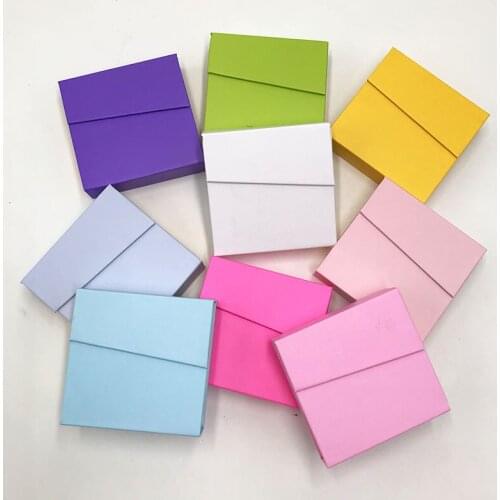 Colorful Square Lash Box Lashes Wholesale 5D Mink Lashes Packaging Boxes Eyelashes Mink 25mm Lashes In Bulk