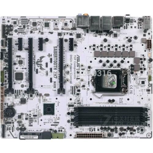 For Asus SABERTOOTH Z97 MARK S Desktop Motherboard Z97 LGA 1150 For Core i7 i5 i3 SATA3 USB3.0 Original Used Mainboard