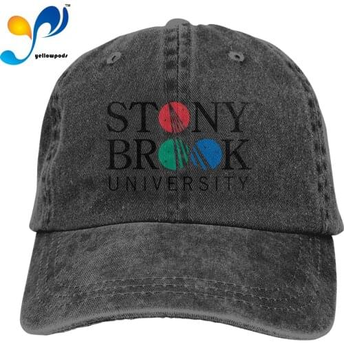 Fashion Baseball Cap Print 3D Stony Brook University Logo Hats Men Women Cotton Outdoor Simple Visor Casual Cap