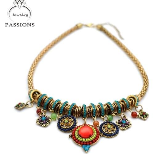 Newest Collarbone Gold Plate Short Snake Necklace Pendant Colorful Maxi Necklace Sweater Chain For Women Jewelry Gift