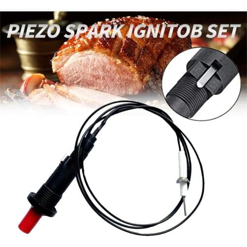 Piezo Igniter 2021 New Piezo Spark Ignition Set With Cable 1m Long Push Button Kitchen Lighters For Fireplace Stove Heater#dp4