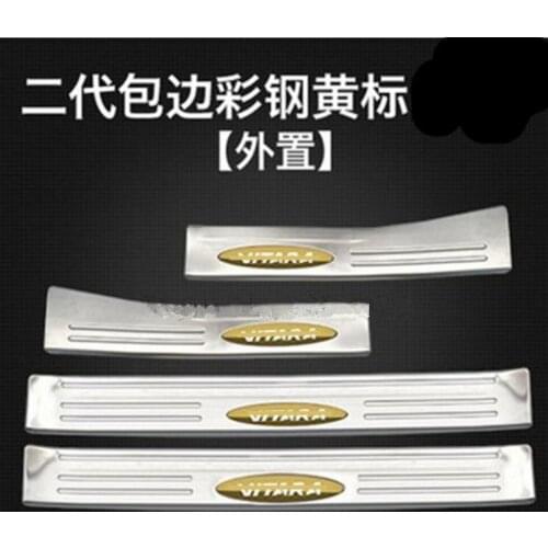 NEW Car Styling stainless steel door sill Scuff Plate Welcome Pedal For Suzuki Vitara 2016 2015 2017 Accessories 4PCS