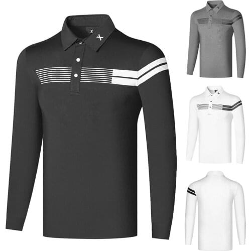 2021 Golf Clothing Mens Short-Sleeved Breathable Outdoor Sports and Leisure Autumn Long-Sleeved PoloT-Shirt High Quality Top