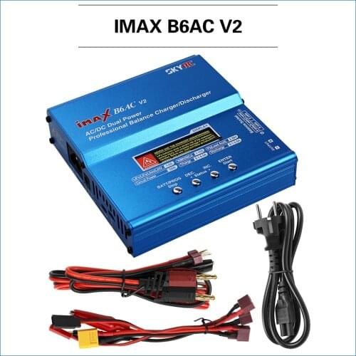 Original SKYRC iMAX B6AC V2 Dual Power Balance Charger/Discharger for Lipo Battery + EU/US/UK/AU plug power supply wire