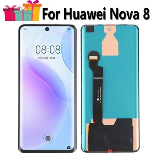 Original Display Replace 6.57" For Huawei Nova 8 5G ANG-AN00 LCD Touch Screen Digitizer Assembly