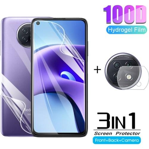 Front back hydrogel film for Xiaomi Redmi Note 9T screen protectors for redmi note 9 t t9 redmy readmi note9t camera glass
