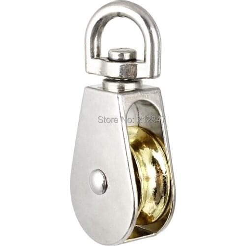 25mm Diameter Zinc Alloy Single Sheave Swivel Eye Rope Pulley