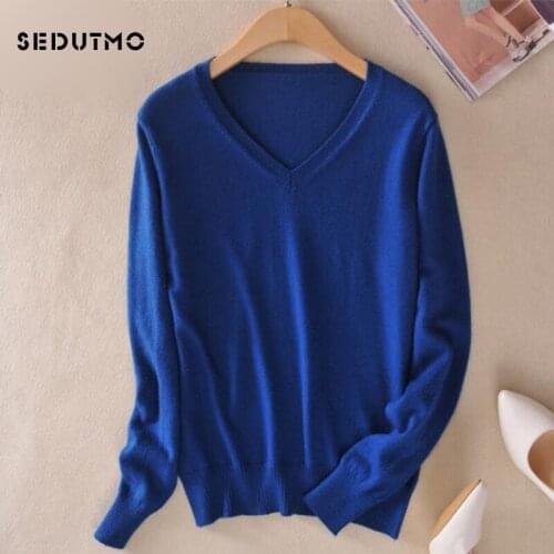 SEDUTMO 2018 Spring Plus Size 3XL Cashmere Women Sweaters Pullover Oversized Long Sleeve Sweaters Knitting Jumper Top ED095